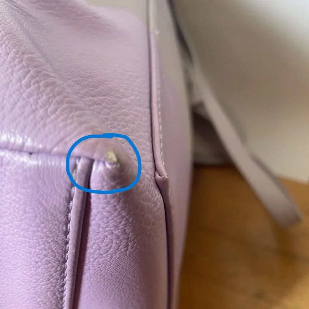 Kate Spade Lita Street Scallop Andrea leather tote Lilac/Lavender - Picture 11 of 12